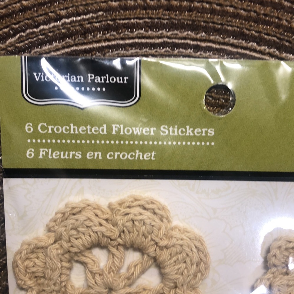 Colorbok Crocheted Flower Stickers - Picture 3 of 6